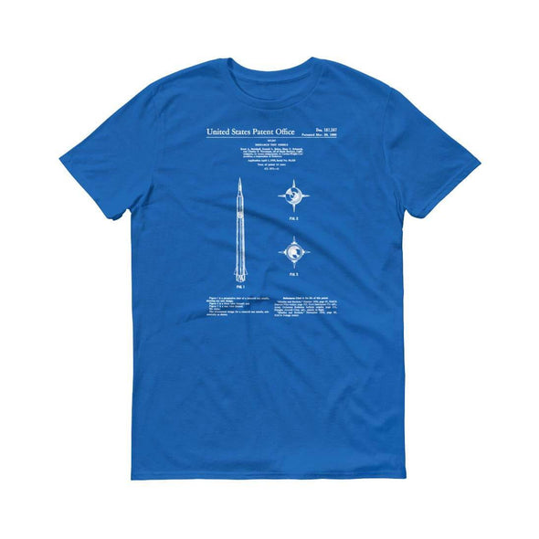 1960 Research Test Missile Patent T-Shirt - Space T-Shirt, Rocket T-shirt, Missile Shirt, Patent Shirt, Old Patent Shirt, Space Exploration Shirts mypatentprints 