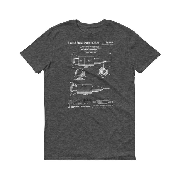 1960 Space Vehicle Patent T-Shirt - Space T-Shirt, Rocket T-shirt, Missile Shirt, Patent T-shirt, Space Vehicle T-shirt, Space Exploration Shirts mypatentprints 