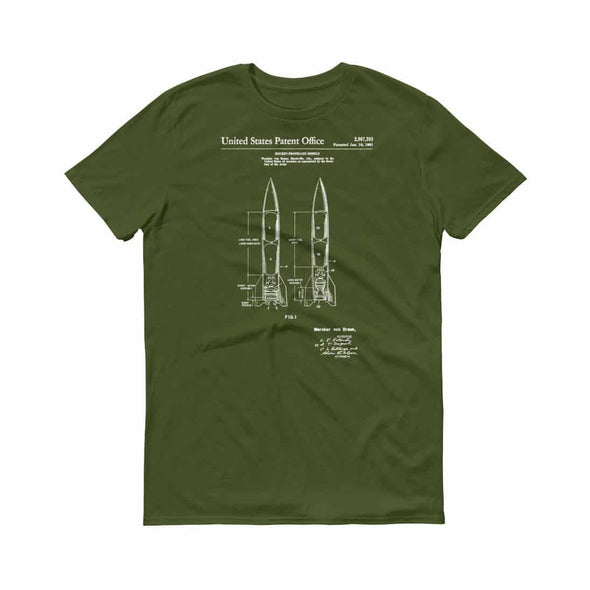 1961 Missile Patent T-Shirt - Space T-Shirt, Rocket T-shirt, Missile Shirt, Patent T-shirt, Old Patent T-shirt, Space Exploration, NASA Shirts mypatentprints 
