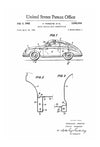 1962 Porsche Patent - Patent Print, Wall Decor, Automobile Decor, Vintage Automobile Art, Classic Car, Vintage Porsche