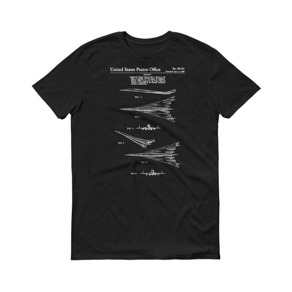 1966 NASA Supersonic Airplane Patent T-Shirt - Pilot Gift, Airplane Shirt, Aviation T-Shirt, Airplane T-Shirt, NASA Airplane T-Shirt Shirts mypatentprints 