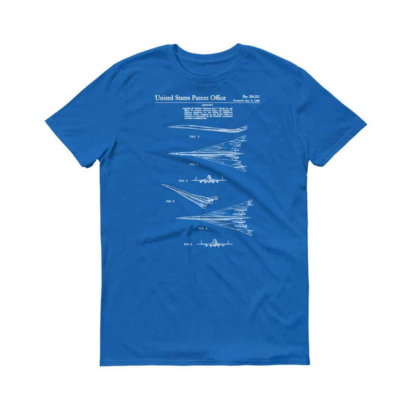 1966 NASA Supersonic Airplane Patent T-Shirt - Pilot Gift, Airplane Shirt, Aviation T-Shirt, Airplane T-Shirt, NASA Airplane T-Shirt Shirts mypatentprints 