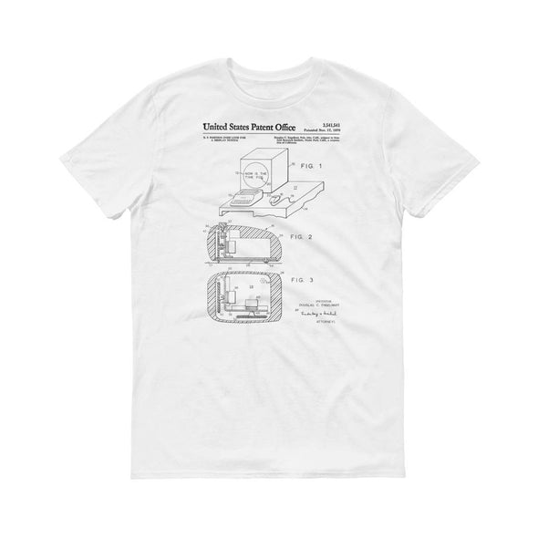 1970 First Computer Mouse Patent T-Shirt - Vintage Computer, Geek Gift, Patent Shirt, Old Patent T-Shirt, Computer T-Shirt, Apple Patent Shirts mypatentprints 