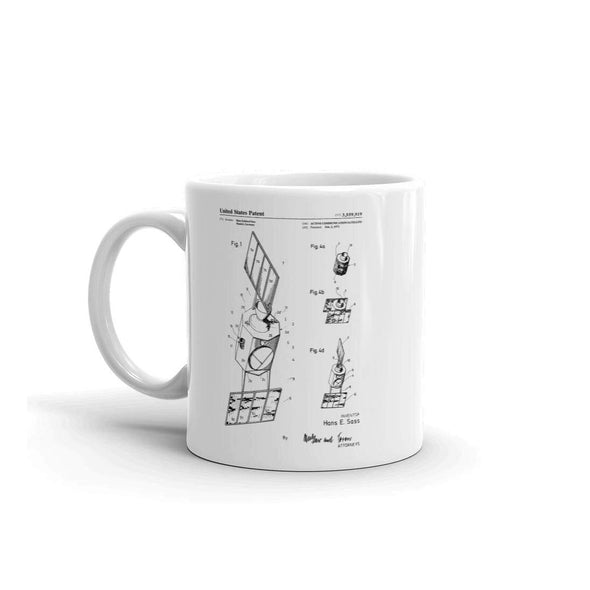1971 Communication Satellite Patent Mug - Satellite Mug, Astronaut Mug, Space Mug, Spacecraft Mug, Space Exploration Mug, Coffee Mug Mug mypatentprints 11 oz. 