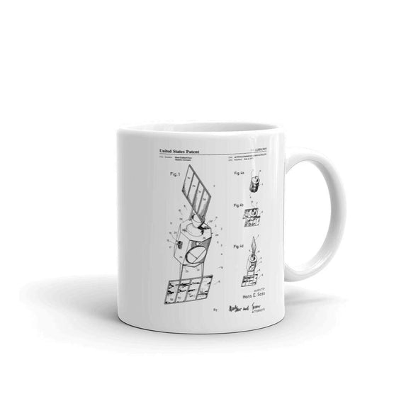 1971 Communication Satellite Patent Mug - Satellite Mug, Astronaut Mug, Space Mug, Spacecraft Mug, Space Exploration Mug, Coffee Mug Mug mypatentprints 
