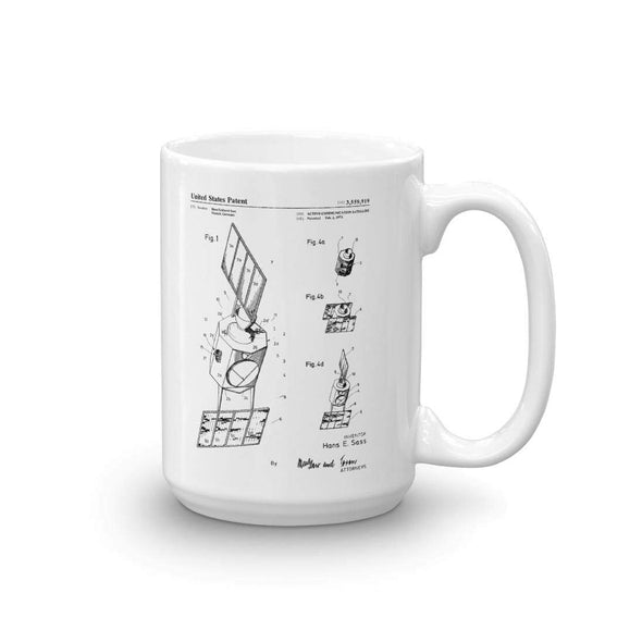 1971 Communication Satellite Patent Mug - Satellite Mug, Astronaut Mug, Space Mug, Spacecraft Mug, Space Exploration Mug, Coffee Mug Mug mypatentprints 