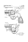 1973 Colt Revolver Patent - Patent Print, Wall Decor, Gun Art, Firearm Art, Colt Patent, Revolver Patent, Colt Revolver