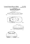 1974 Corvette Patent - Patent Print, Wall Decor, Automobile Decor, Vintage Automobile Art, Classic Car, Vintage Corvette, Vette, Car Patent Art Prints mypatentprints 