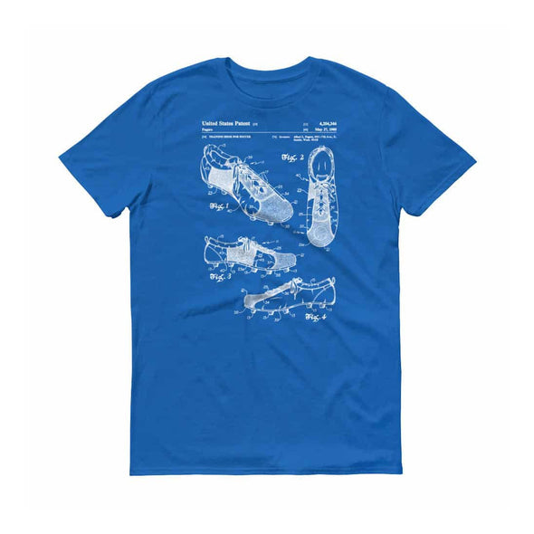 1980 Soccer Cleats Patent T-Shirt - Soccer Shirt, Soccer Fan Gift, Soccer Patent Shirt, Old Patent Shirt, Soccer Shoes Patent, Soccer Shirt Shirts mypatentprints 3XL Black 