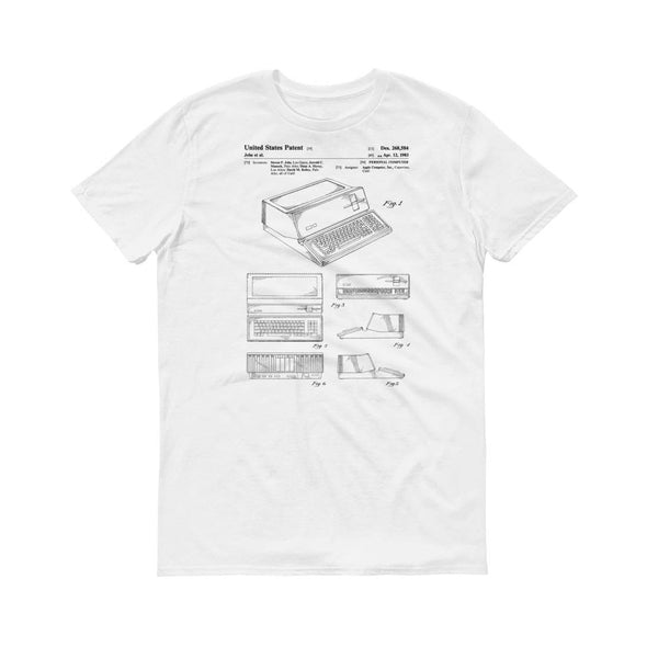 1983 Apple Computer Patent T-Shirt - Apple Patent, Old Patent t-shirt, Vintage Computer, Geek Gift, Computer T-Shirt, Steve Jobs Patent Shirts mypatentprints 