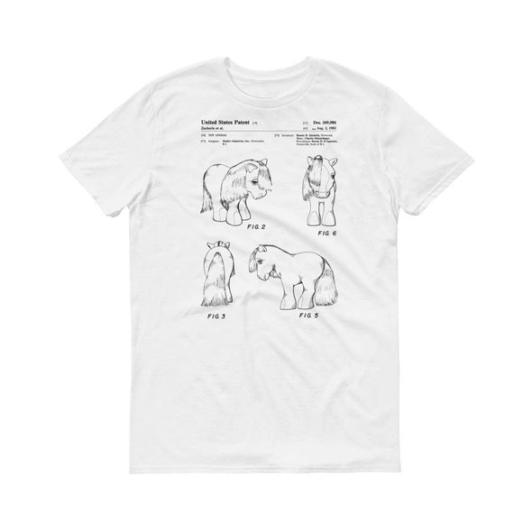 1983 My Little Pony Patent T-Shirt - Retro Toys Shirt, Little Pony T-Shirt, Toy Patent, Vintage Toy T-Shirt, Vintage TV Shirt, Girls T-Shirt Shirts mypatentprints 3XL Black 