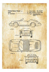 1990 Porsche 911 Convertible Patent - Patent Print, Wall Decor, Automobile Decor, Automobile Art, Sports Car, Porsche Decor, Porsche Patent