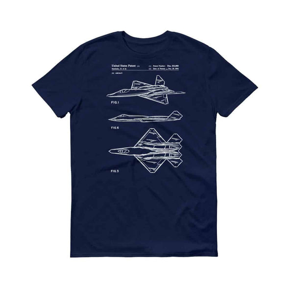 1992 YF-23 Airplane Patent T-Shirt - Pilot Gift, Airplane Shirt, Patent Shirt, Aviation Shirt, Airplane Shirt, Northrop Patent, YF-23 Shirt Shirts mypatentprints 3XL Black 