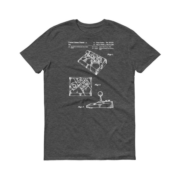1996 Nintendo NES Advantage Controller Patent T Shirt - Video Game Patent, Gamer Shirt, Nintendo Patent Shirt, Super Nintendo T-Shirt Shirts mypatentprints 