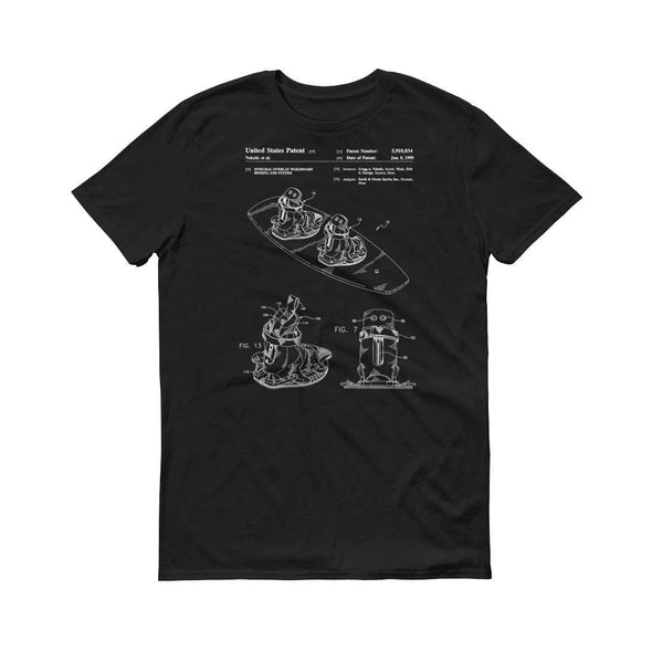 1999 Wakeboard Patent T-Shirt - Old Patent T-Shirt, Surfboard T-Shirt, Water Sports T-Shirt, Water Skiing T-Shirt, Wakeboard T-Shirt Shirts mypatentprints 