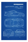 2011 Porsche 911 Patent - Patent Print, Wall Decor, Automobile Decor, Automobile Art, Sports Car, Porsche Decor