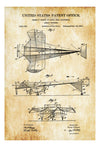 Aerial Machine Patent Print - Airplane Blueprint, Vintage Aviation Art, Airplane Art, Pilot Gift,  Aircraft Decor, Airplane Poster
