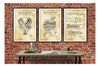 Airplane Engine Patent Collection of 3 Patent Prints - Vintage Airplane Decor, Airplane Blueprint, Airplane Art, Pilot Gift, Airplane Poster Art Prints mypatentprints 