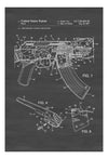 AK-47 Rifle Bolt Lock Patent - Patent Print, Wall Decor, Gun Art, Firearm Art, AK-47 Patent, Assault Rifle Patent. Kalashnikov Firearm