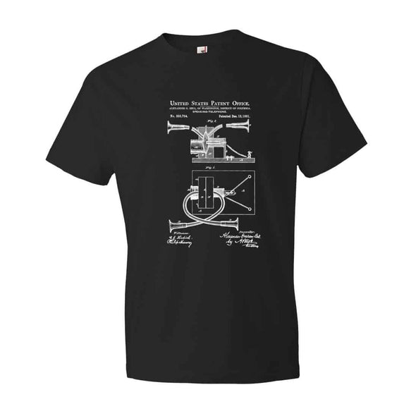 Alexander Bell Telephone Patent T Shirt - Patent Shirt, Steampunk tshirt, Geek t-shirt, Phone Patent, Telephone t-shirt, Vintage Telephone
