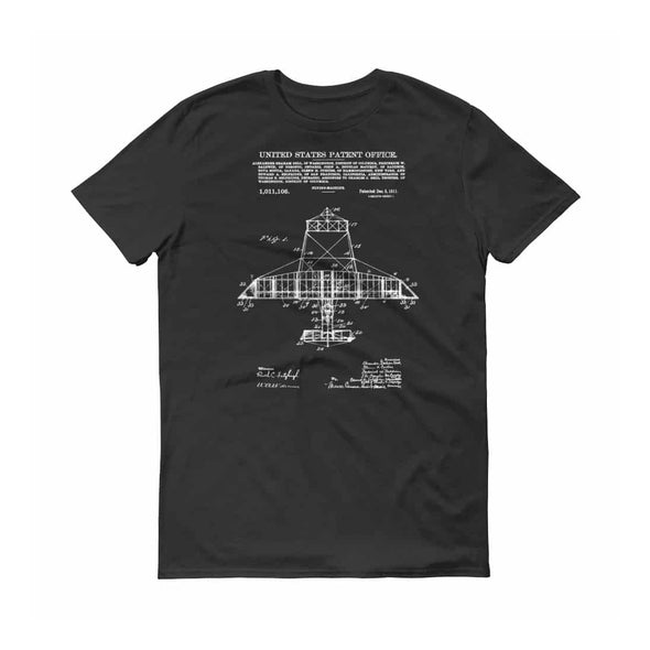 Alexander Graham Bell Flying Machine Patent T-Shirt - Patent t-shirt, Old Patent t-shirt, Aviation T-shirt, Airplane T-shirt, Pilot Gift