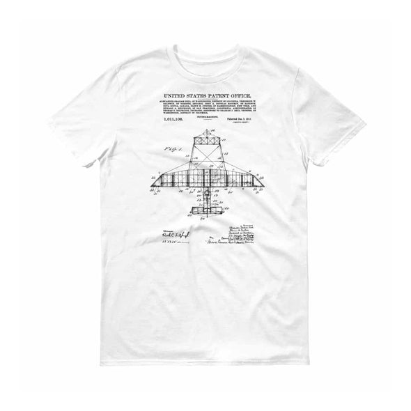 Alexander Graham Bell Flying Machine Patent T-Shirt - Patent t-shirt, Old Patent t-shirt, Aviation T-shirt, Airplane T-shirt, Pilot Gift