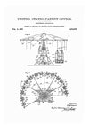 Amusement Park Ride Patent - Patent Print, Kids Room Decor, Ride Patent, Circle Swing Patent, Vintage Patent, Game Room Art, Carnival Décor Art Prints mypatentprints 