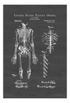 Anatomical Skeleton Patent - Decor, Doctor Office Decor, Nurse Gift, Medical Art, Medical Decor, Patent Print, Medical Poster, Doctor Gift Art Prints mypatentprints 10X15 Parchment 