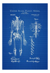 Anatomical Skeleton Patent - Decor, Doctor Office Decor, Nurse Gift, Medical Art, Medical Decor, Patent Print, Medical Poster, Doctor Gift Art Prints mypatentprints 