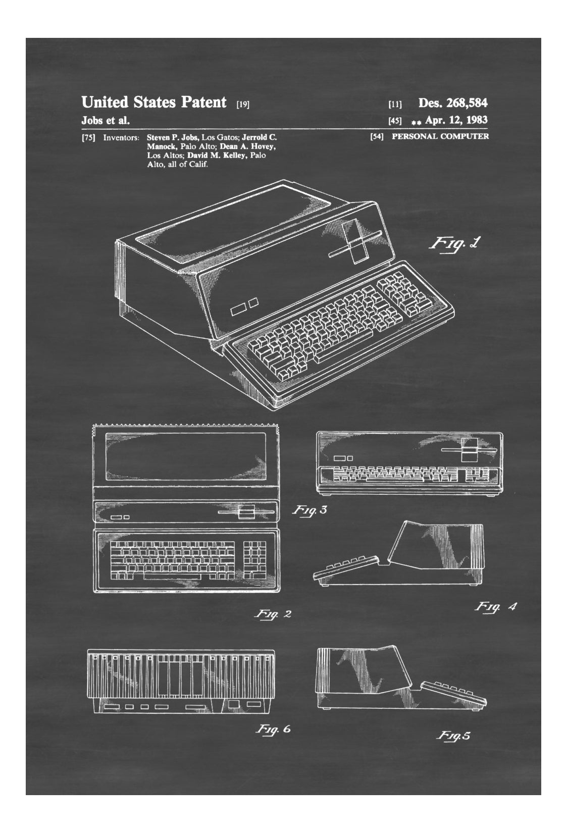 Patented Computer Apple Apple Computer Patent - Patent Print, Wall Decor, Computer Decor, Vint ...