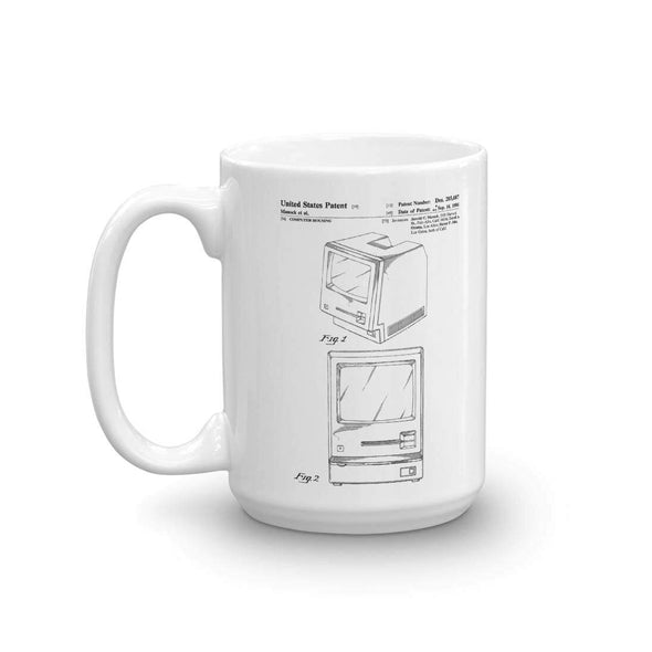 Apple Macintosh Computer Patent Mug - Vintage Computer, Geek Gift, Macintosh Mug, Apple Patent, Old Patent Mug, Steve Jobs Patent, Apple Mug Mug mypatentprints 11 oz. 
