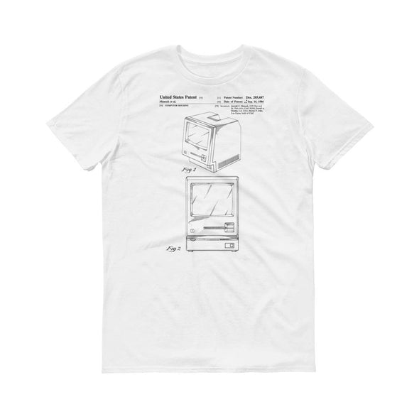 Apple Macintosh Computer Patent T-Shirt - Patent Shirt, Old Patent t-shirt, Vintage Computer, Geek Gift, Computer T-Shirt, Apple Patent Shirts mypatentprints 3XL Black 