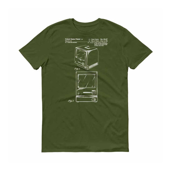 Apple Macintosh Computer Patent T-Shirt - Patent Shirt, Old Patent t-shirt, Vintage Computer, Geek Gift, Computer T-Shirt, Apple Patent Shirts mypatentprints 