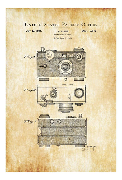 Argus C Photographic Camera Patent - Patent Print, Wall Decor, Photography Art, Camera Art, Vintage Camera, Camera Decor, Photographer Gift mws_apo_generated mypatentprints Parchment #MWS Options 3694961970 