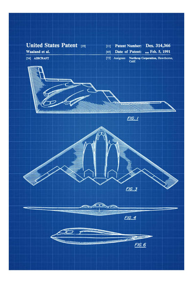 B-2 Bomber Patent - Airplane Blueprint, Aviation Art, Airplane Art, Pilot Gift, Aircraft Decor, Airplane Poster, Northrop, Air Force mws_apo_generated mypatentprints Chalkboard #MWS Options 809085462 