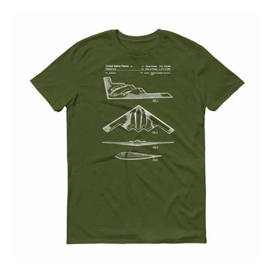 B-2 Bomber Patent T-Shirt - B-2 Shirt, Old Patent t-shirt, Aviation T-shirt, Airplane T-shirt, Pilot Gift, Airplane Shirt, Northrop T-Shirt Shirts mypatentprints 3XL Black 