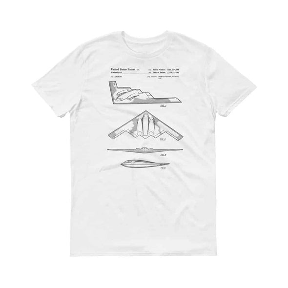 B-2 Bomber Patent T-Shirt - B-2 Shirt, Old Patent t-shirt, Aviation T-shirt, Airplane T-shirt, Pilot Gift, Airplane Shirt, Northrop T-Shirt Shirts mypatentprints 