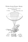 Balloon Bird Flying Machine Patent Print - Vintage Airplane, Airplane Blueprint, Airplane Art, Pilot Gift,  Aircraft Decor, Airplane Poster