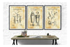 Bar Patent Collection of 3 Patent Prints - Bar Decor Art, Kitchen Decor, Restaurant Decor, Patent Prints, Cocktails Decor, Shaker Patent Art Prints mypatentprints 10X15 Parchment 