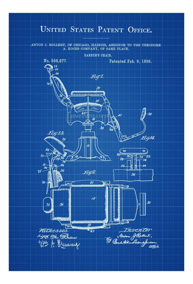 Barber Chair Patent - Patent Print, Wall Decor, Salon Decor, Barber decor, mws_apo_generated mypatentprints Chalkboard #MWS Options 3784418729 