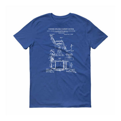 Barber Chair Patent T-Shirt 1898 - Patent t-shirt, Old Patent T-shirt, Barber T-shirt, Barber Gift, Hair Stylist Gift