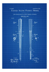 Baseball Bat Patent - Patent Print, Wall Decor, Baseball Art, Bat Patent, Baseball Fan Gift, Baseball Bat Blueprint