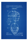 Baseball Catcher&#39;s Mask Patent - Patent Print, Wall Decor, Baseball Art, Baseball Patent, Baseball Gift, Catcher Mask