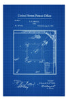 Baseball Game Patent - Patent Print, Wall Decor, Baseball Art, Baseball Patent, Baseball Fan Gift, Baseball Blueprint, Baseball Field