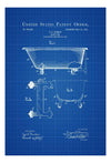 Bathtub Patent Print - Patent Poster, Wall Decor, Bathroom Decor, Bathroom Art, Bathroom Poster, Bathroom Sign, Shower Decor, Bathtub Patent Art Prints mypatentprints 