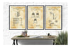 Bee Keeping Patent Collection of 3 Patent Prints - Bee Keeping Poster, Bee Hive Poster, Bee Hive Patent, Bee Hive Blueprint Art Prints mypatentprints 10X15 Parchment 