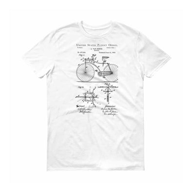 Bicycle Patent T-Shirt 1892 - Bicycle T-Shirt, Bicycle Patent, Cyclist Gift, Bicycling Enthusiast Gift, Bike T-Shirt, Bike Patent