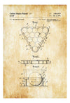 Billiard Ball Rack Patent 1975 - Patent Print, Wall Decor, Billiard Rack, Pool Table Decor