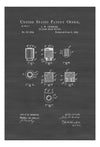 Billiard Chalk Holder Patent 1896 - Billiard Room Decor, Patent Print, Wall Decor, Pool Table Decor, Basement Art, Bar Wall Art, Pool Cue Art Prints mypatentprints 