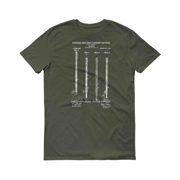 Billiard Cue Patent T-Shirt 1914 - Patent t-shirt, Old Patent T-shirt, Billiard Cue, Pool Table, Billiard t-shirt, Billiard Player, Pool Cue